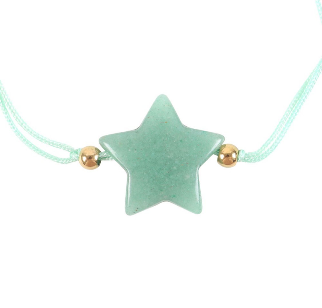 Shine Bright Aventurine Crystal Star Bracelet