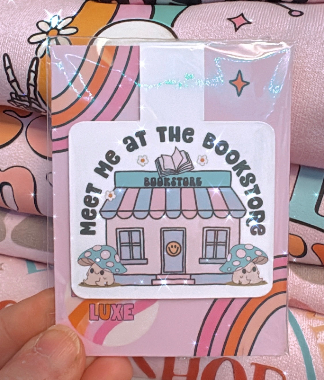 Meet Me At The Bookstore Magnetic Bookmark