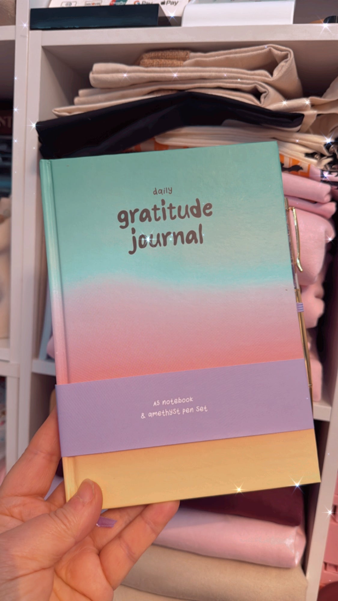 Gratitude Journal with Amethyst Pen