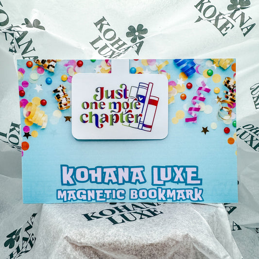 Magnetic Bookmark ~ Just One More Chapter