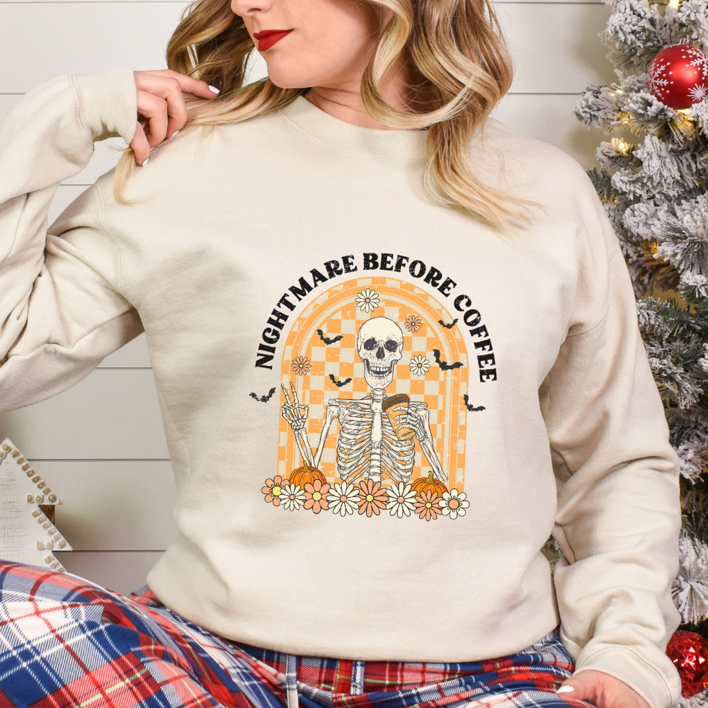 Nightmare Before Coffee Sweater