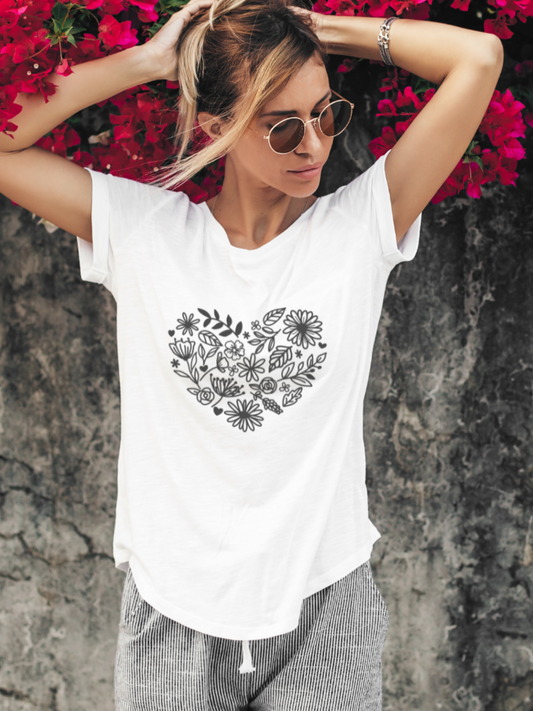 Flower Heart T-Shirt