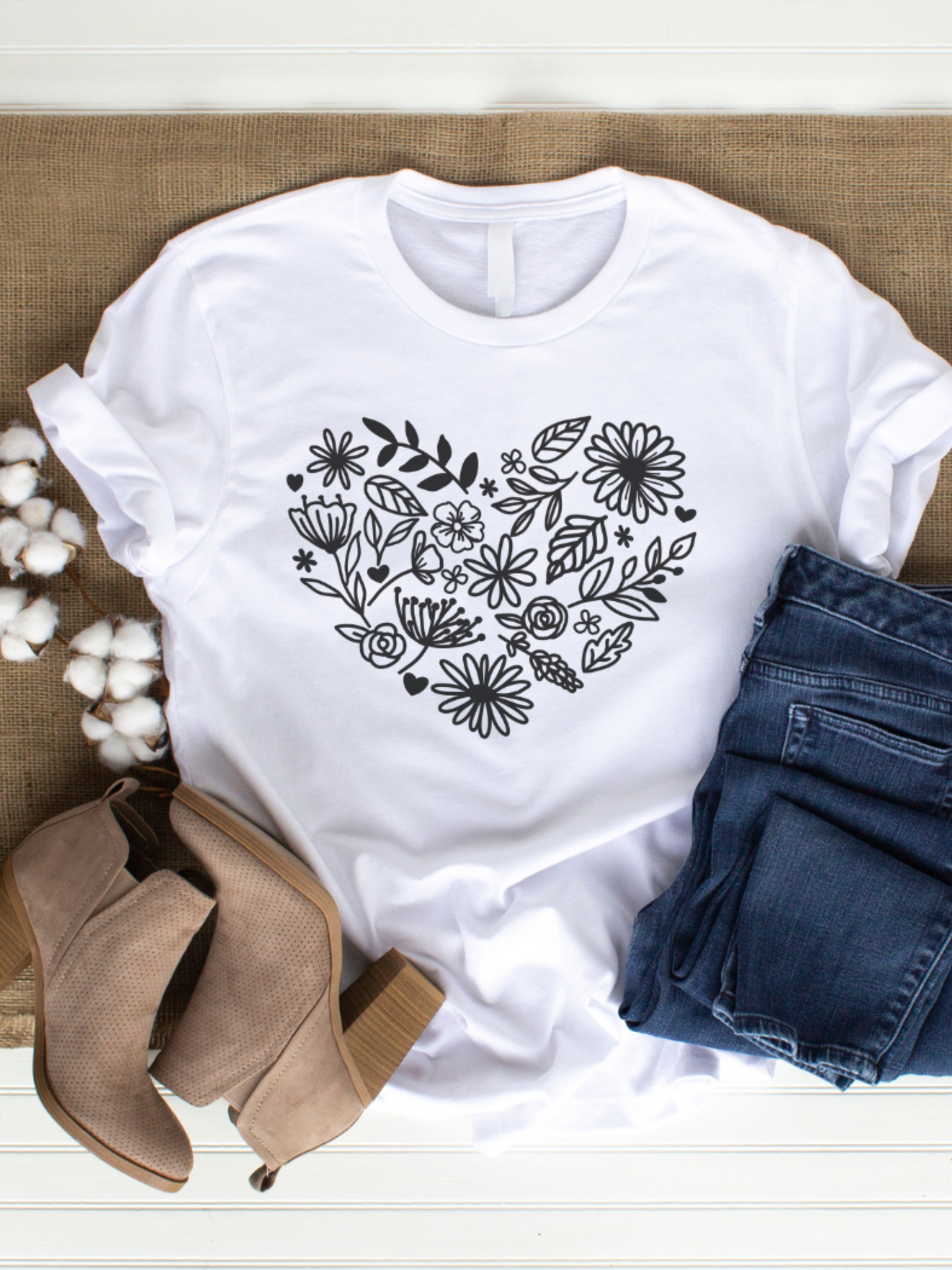 Flower Heart T-Shirt