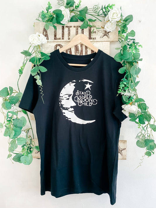 Stay Wild Moon Child T-Shirt - Black | LAST ONE