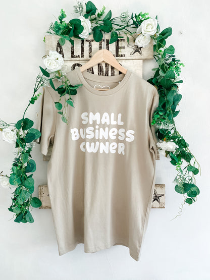 Small Business Owner Organic T-Shirt | REDUCED TO SELL