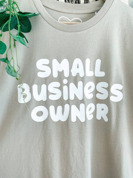 Small Business Owner Organic T-Shirt | REDUCED TO SELL