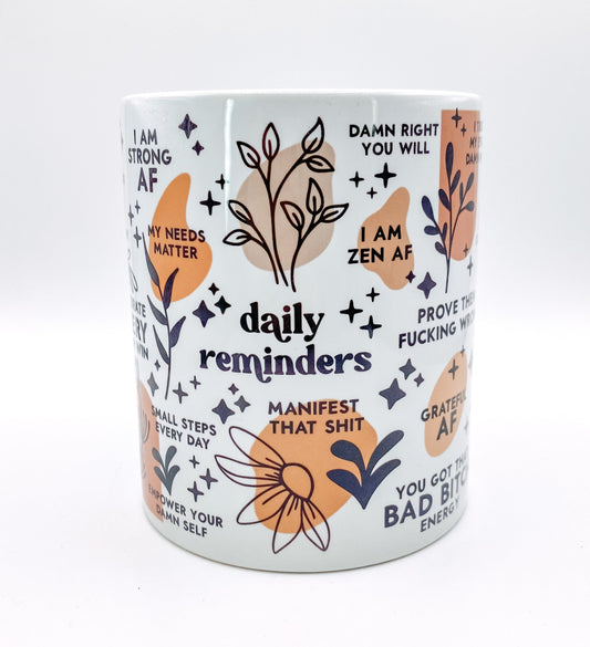 daily reminders mug