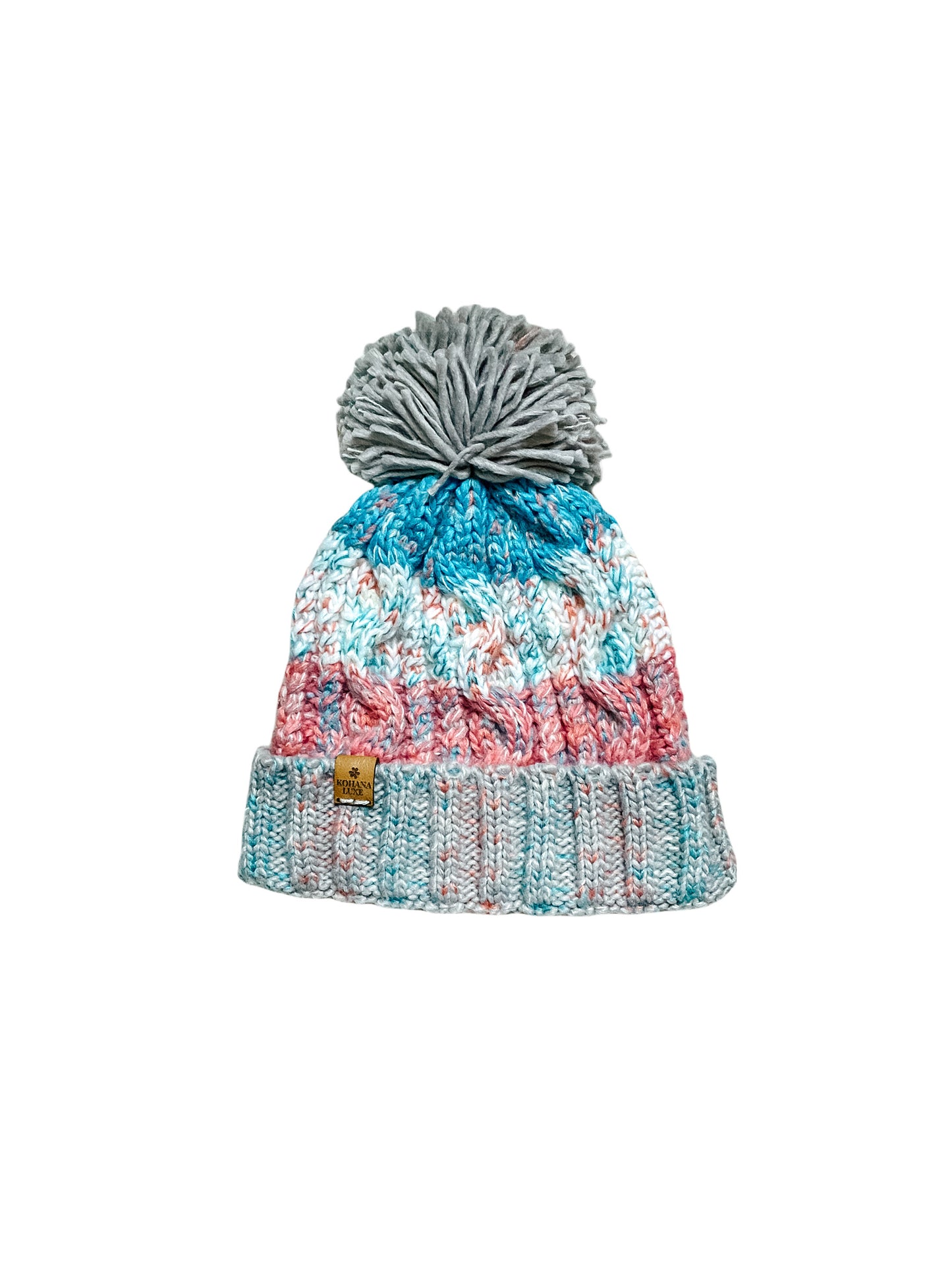 Women’s Corkscrew Pom Pom Beanie